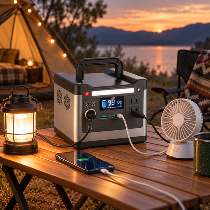 Lightweight Portable Power Station with 298Wh Battery Capacity and 320W Output