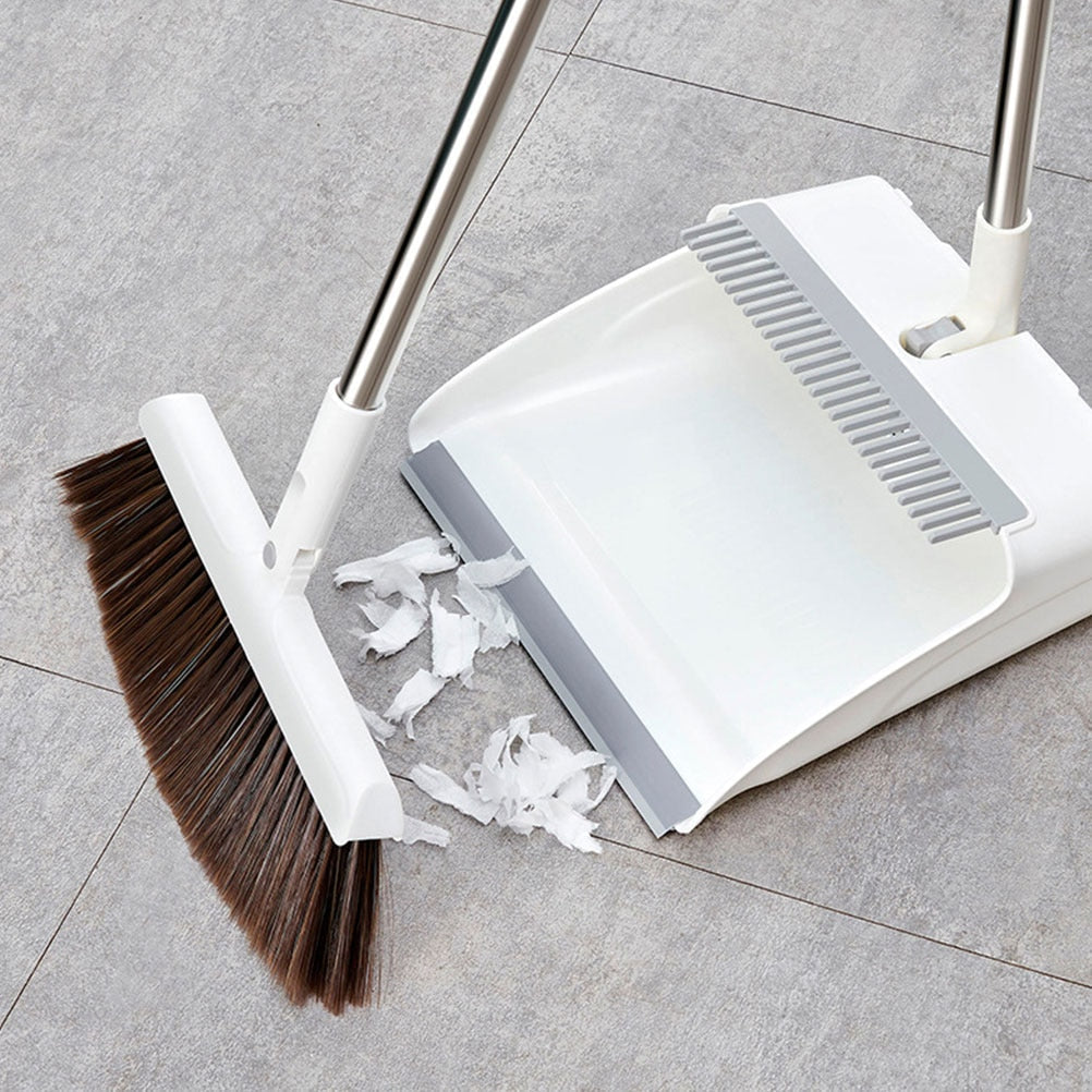 Long Handle Broom Dustpan Set Ergonomic Household Cleaning Kit
