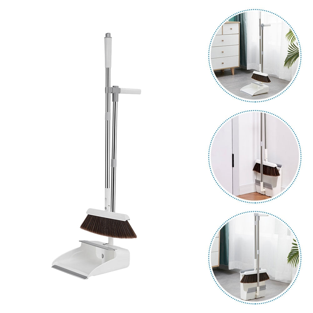 Long Handle Broom Dustpan Set Ergonomic Household Cleaning Kit
