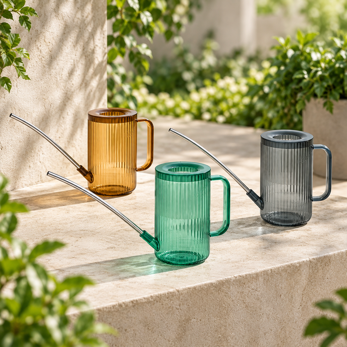 Long Spout Watering Can with Ergonomic Handle for Precise Plant Watering