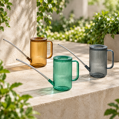 Long Spout Watering Can with Ergonomic Handle for Precise Plant Watering