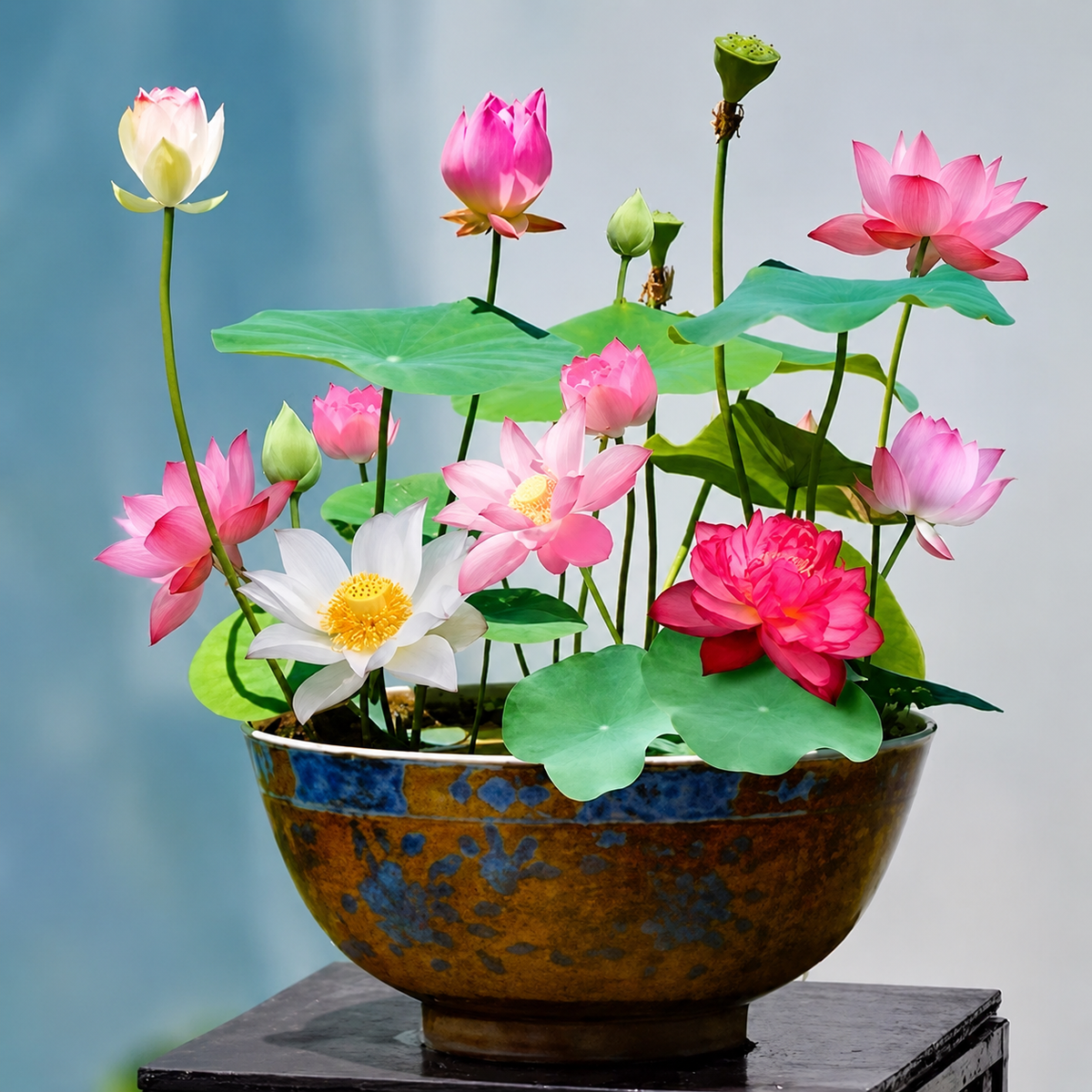 Lotus Seeds Aquatic Flowering Plant 10 Seed Garden Water Plant Variety