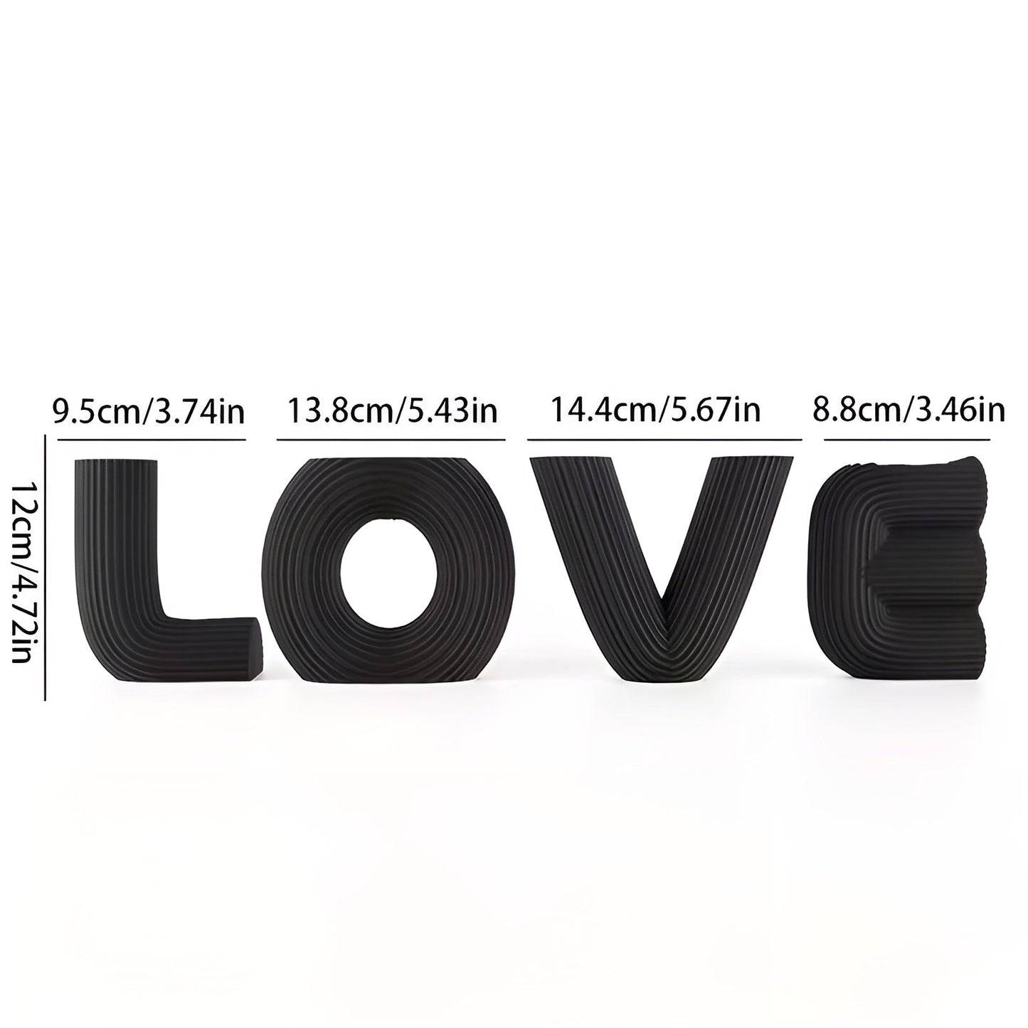 Love Figurine Set Modern Decorative Shelf Ornaments