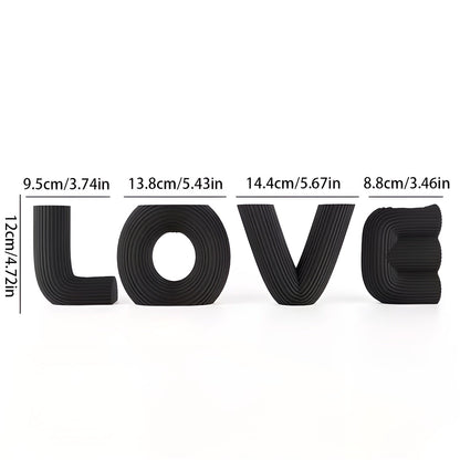 Love Figurine Set Modern Decorative Shelf Ornaments
