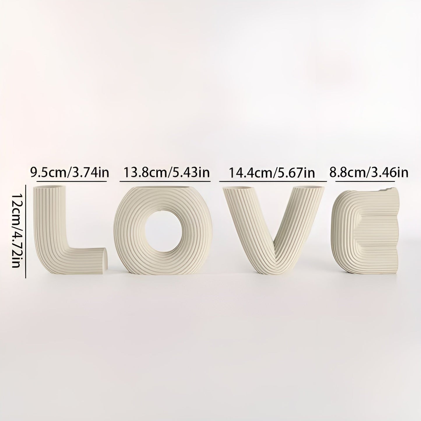 Love Figurine Set Modern Decorative Shelf Ornaments