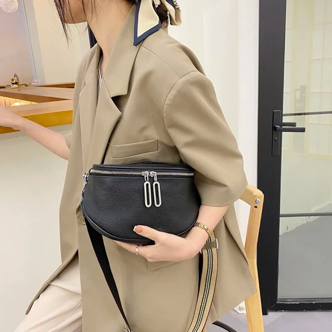 Lucy Genuine Leather Saddle Bag Stylish Crossbody Shoulder Bag