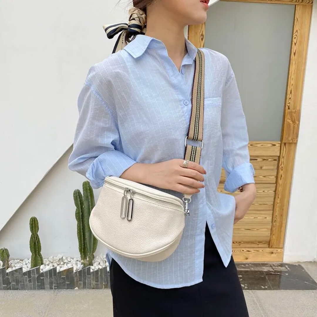 Lucy Genuine Leather Saddle Bag Stylish Crossbody Shoulder Bag