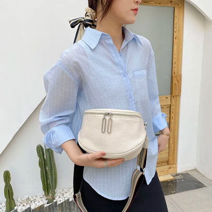 Lucy Genuine Leather Saddle Bag Stylish Crossbody Shoulder Bag