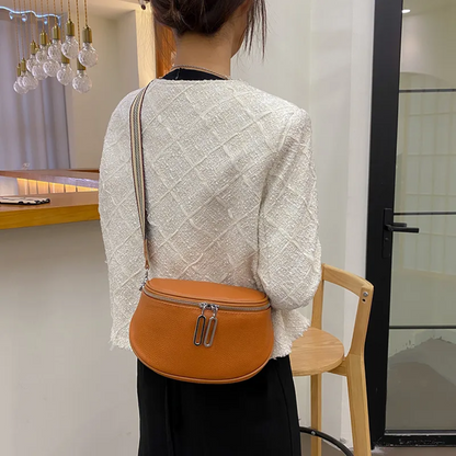Lucy Genuine Leather Saddle Bag Stylish Crossbody Shoulder Bag
