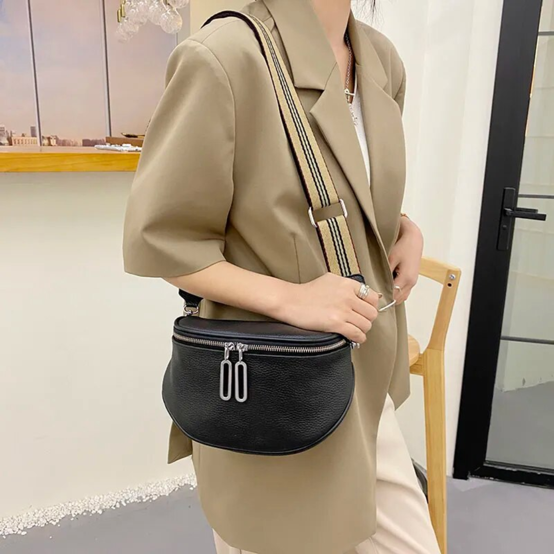 Lucy Genuine Leather Saddle Bag Stylish Crossbody Shoulder Bag