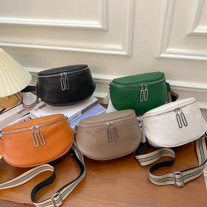 Lucy Genuine Leather Saddle Bag Stylish Crossbody Shoulder Bag