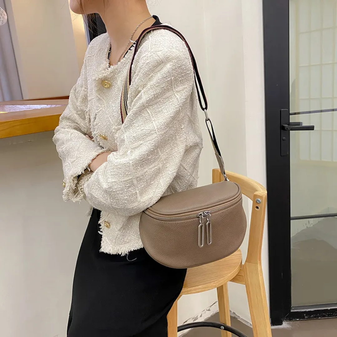 Lucy Genuine Leather Saddle Bag Stylish Crossbody Shoulder Bag