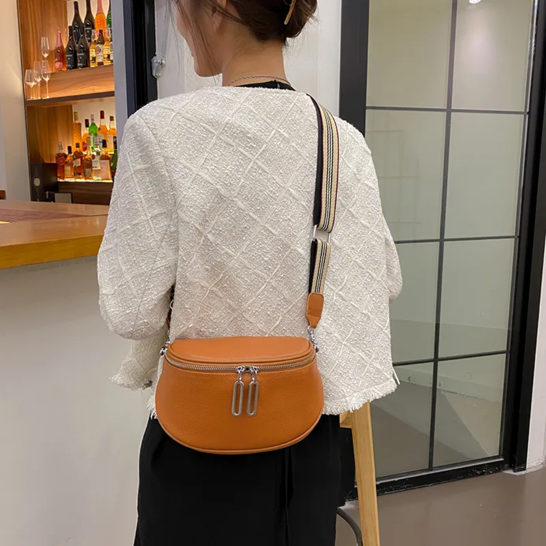 Lucy Genuine Leather Saddle Bag Stylish Crossbody Shoulder Bag