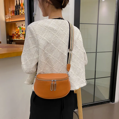 Lucy Genuine Leather Saddle Bag Stylish Crossbody Shoulder Bag