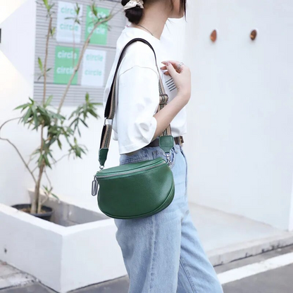 Lucy Genuine Leather Saddle Bag Stylish Crossbody Shoulder Bag