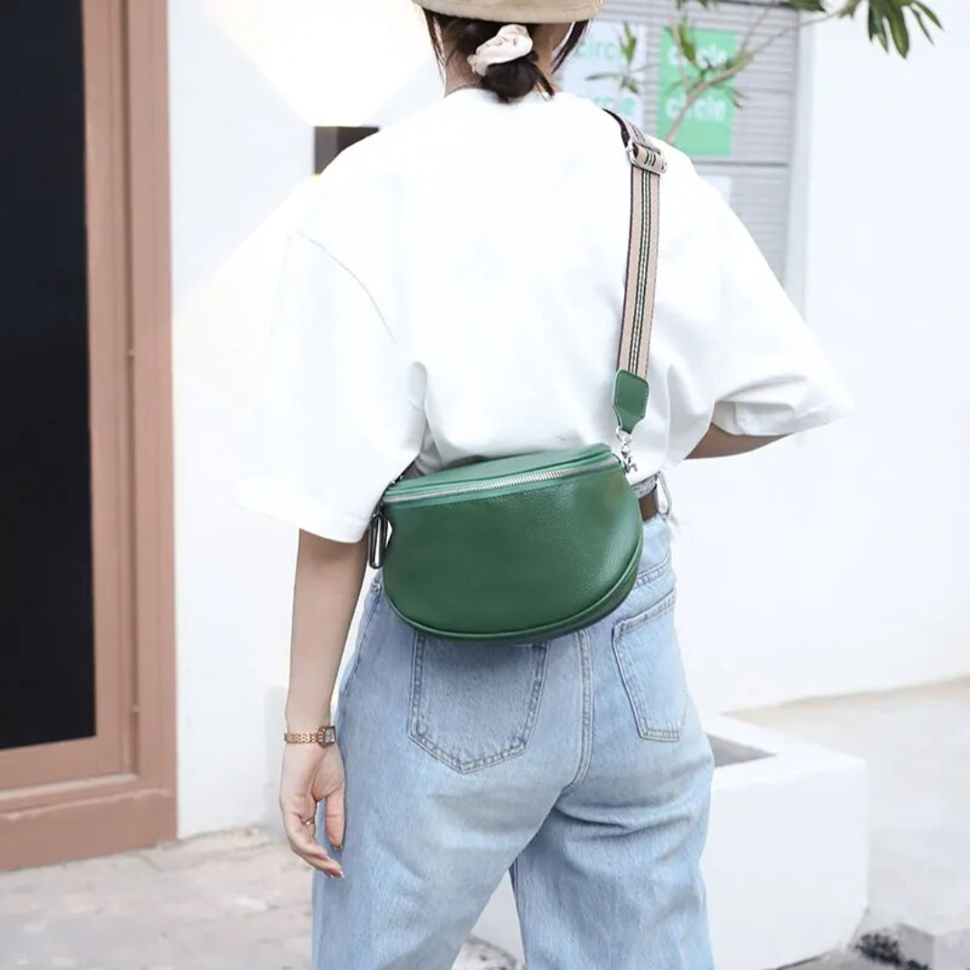 Lucy Genuine Leather Saddle Bag Stylish Crossbody Shoulder Bag