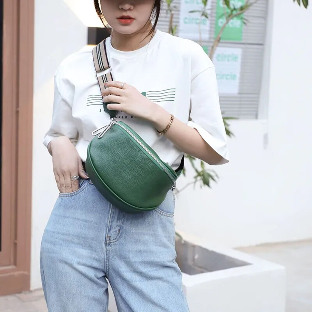 Lucy Genuine Leather Saddle Bag Stylish Crossbody Shoulder Bag