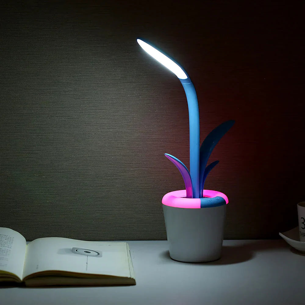 LuminaFlex LED Desk Lamp Adjustable Brightness Eye-Care Modern Table Lamp