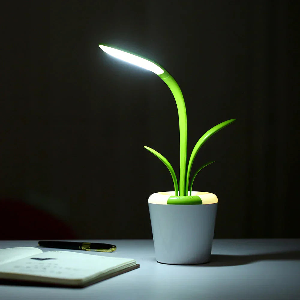 LuminaFlex LED Desk Lamp Adjustable Brightness Eye-Care Modern Table Lamp