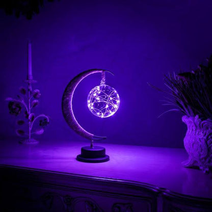 LunaGlow Moon Lamp Wireless LED Night Light for Magical Home Ambience