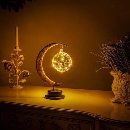 LunaGlow Moon Lamp Wireless LED Night Light for Magical Home Ambience