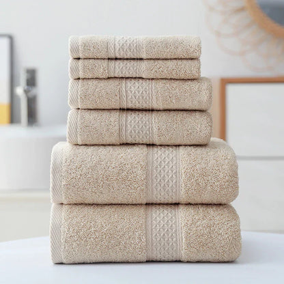 Luxury Cotton Towel Set Ultra Soft Absorbent Bathroom Towels