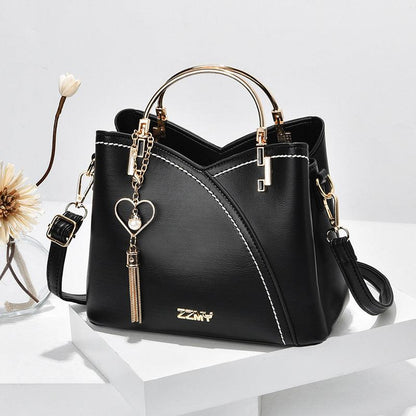 Luxury Leather Tote Shoulder Bag Womens Everyday Handbag