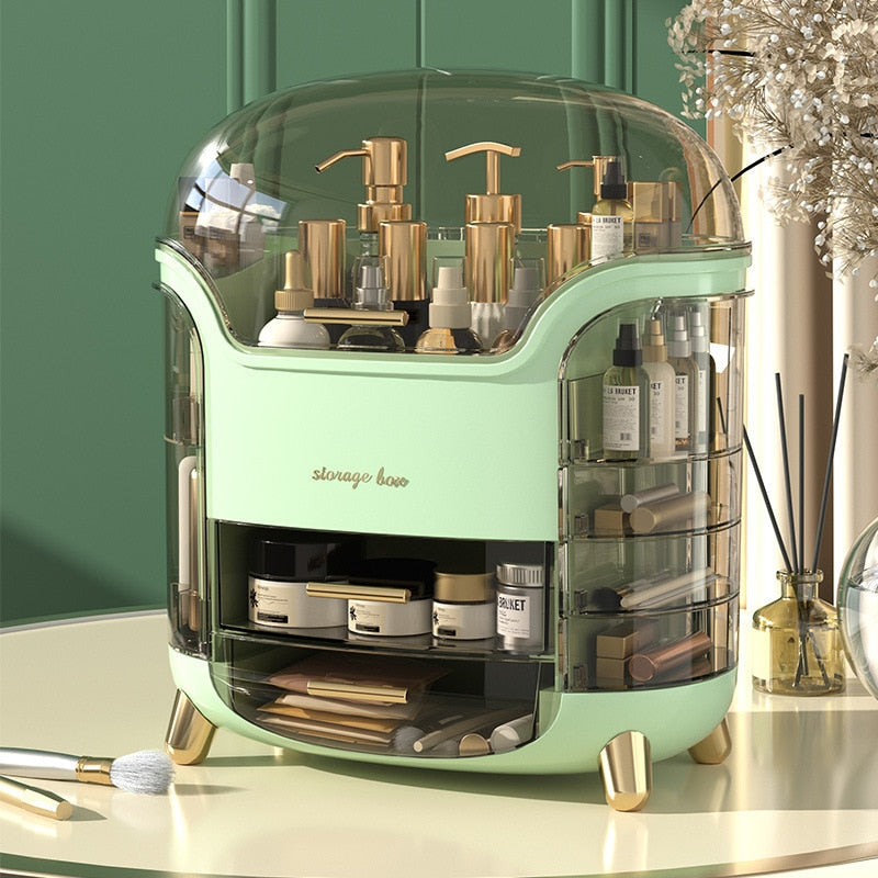 Luxury Makeup Organizer Cosmetic Storage Case Drawer Box