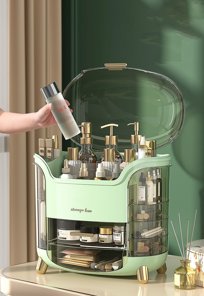 Luxury Makeup Organizer Cosmetic Storage Case Drawer Box