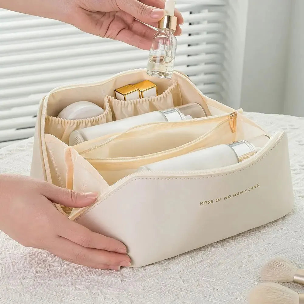Luxury Makeup Organizer Zipper Travel Toiletry Bag