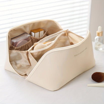 Luxury Makeup Organizer Zipper Travel Toiletry Bag