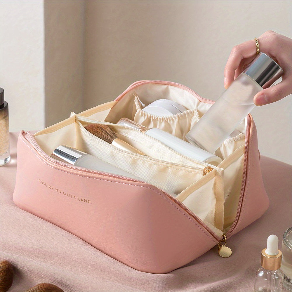 Luxury Makeup Organizer Zipper Travel Toiletry Bag