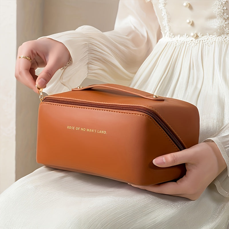 Luxury Makeup Organizer Zipper Travel Toiletry Bag