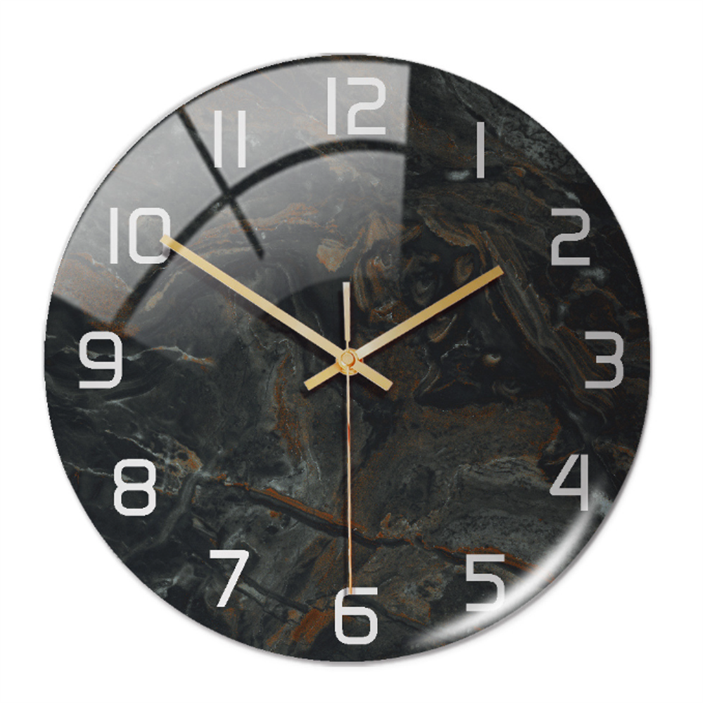 Luxury Marble Wall Clock Silent Modern Acrylic Home Decor
