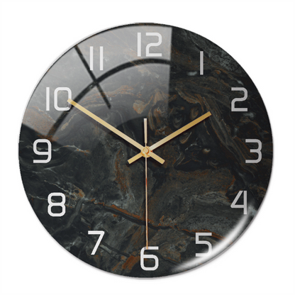 Luxury Marble Wall Clock Silent Modern Acrylic Home Decor