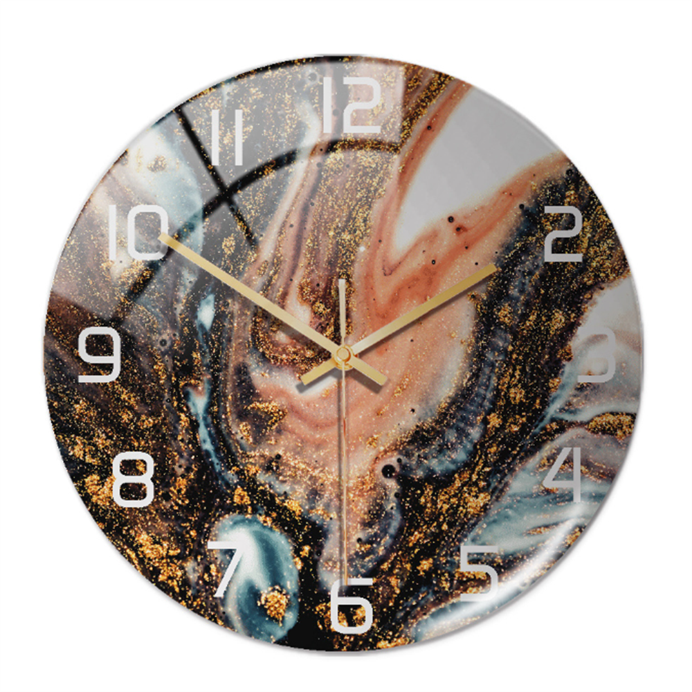 Luxury Marble Wall Clock Silent Modern Acrylic Home Decor