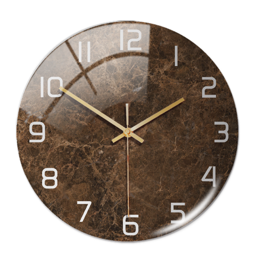Luxury Marble Wall Clock Silent Modern Acrylic Home Decor