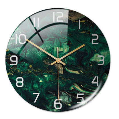 Luxury Marble Wall Clock Silent Modern Acrylic Home Decor