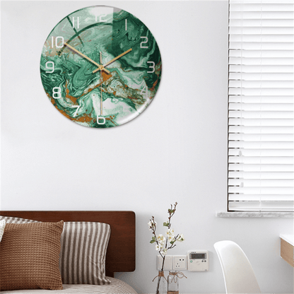 Luxury Marble Wall Clock Silent Modern Acrylic Home Decor