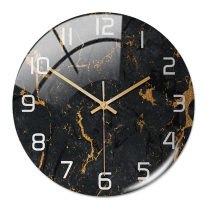 Luxury Marble Wall Clock Silent Modern Acrylic Home Decor