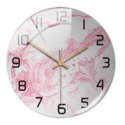 Luxury Marble Wall Clock Silent Modern Acrylic Home Decor