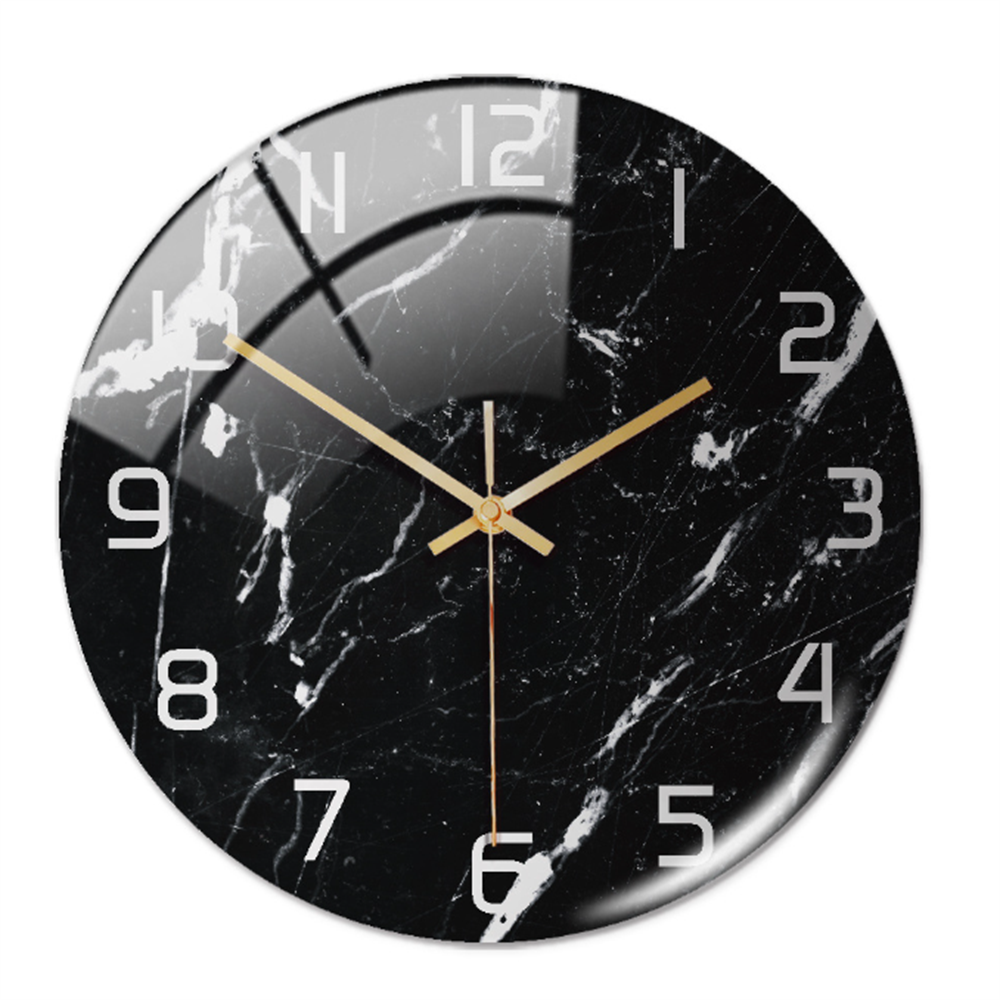 Luxury Marble Wall Clock Silent Modern Acrylic Home Decor
