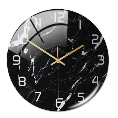 Luxury Marble Wall Clock Silent Modern Acrylic Home Decor