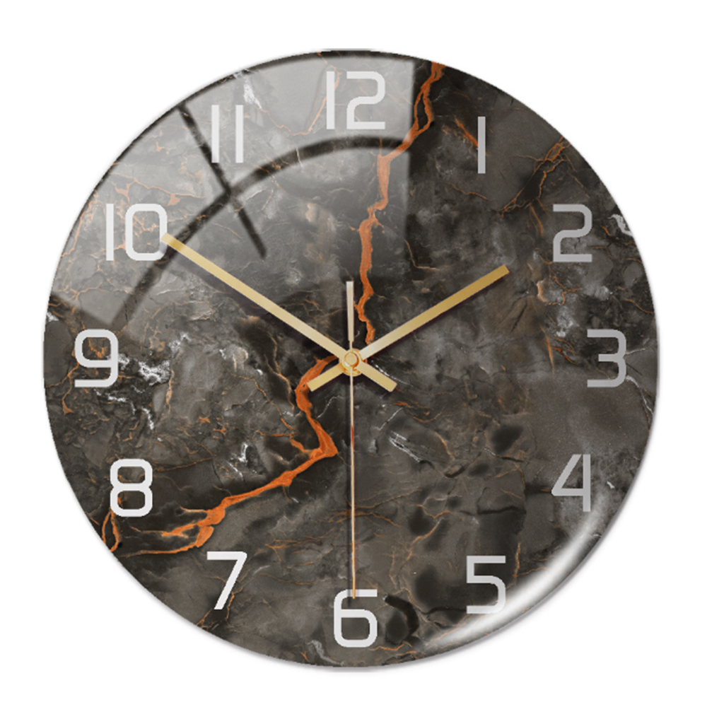 Luxury Marble Wall Clock Silent Modern Acrylic Home Decor