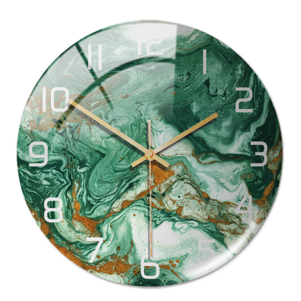 Luxury Marble Wall Clock Silent Modern Acrylic Home Decor
