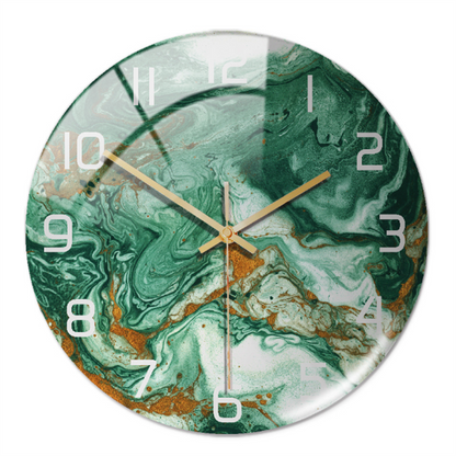 Luxury Marble Wall Clock Silent Modern Acrylic Home Decor