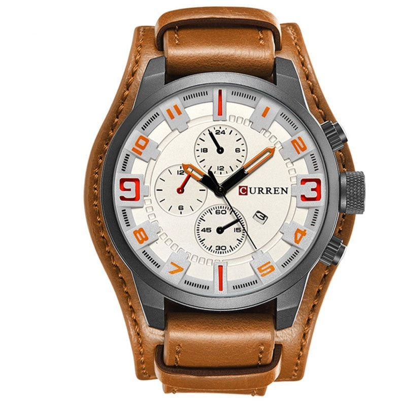 Luxury Quartz Leather Watch Classic Business Wrist Watch