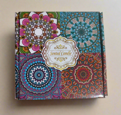 Luxury Scented Candle Gift Set 4 Floral Soy Candles Lavender Rose Jasmine