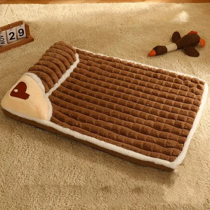 Luxury Winter Dog Bed Plush Warm Sofa for Small and Medium Dogs