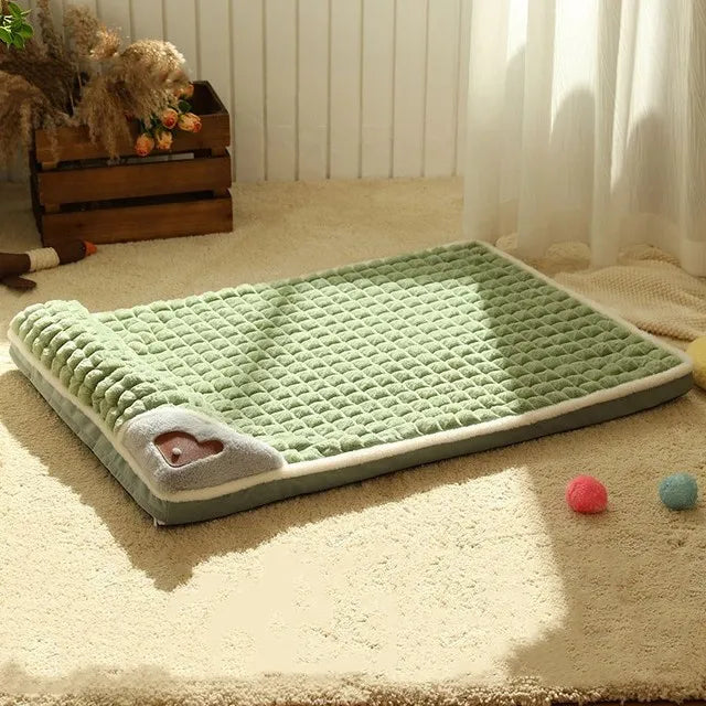 Luxury Winter Dog Bed Plush Warm Sofa for Small and Medium Dogs